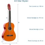 Midex CG-270M Doğal Renk Klasik Gitar 4/4 Yetişkin Boy Sap Ayarlı Full Set - Görsel 3