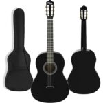 Midex CG-270BK Siyah Klasik Gitar 4/4 Yetişkin Boy Sap Ayarlı Full Set - Görsel 2