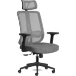 Calitte Yönetici Çalışma Koltuğu | Spark Başlıklı | Gri Siyah