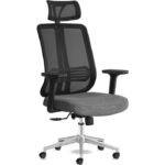 Calitte Yönetici Çalışma Koltuğu | Spark Başlıklı | Siyah Krom