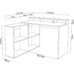 Bimossa Leo Oyuncu Masası Siyah Kırımızı 113 cm - Görsel 5