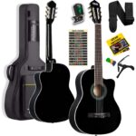 Midex MGX-100BK-BAG Üst Seviye Klasik Gitar 4/4 Sap Ayarlı Gül Klavye (Tuner Çanta Askı Capo Metod Pena) - Görsel 3