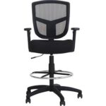 Dopa Amortisörlü Yüksek Oturumlu Sırtı Fileli Ofis Sandalyesi Yüksek Bar Sandalyesi - Görsel 2