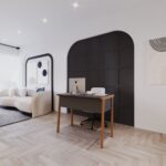 Lagomood Zenith Çalışma Masası 90CM Antrasit Ceviz