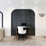 Lagomood Zenith Çalışma Masası 90CM Antrasit Ceviz - Görsel 3