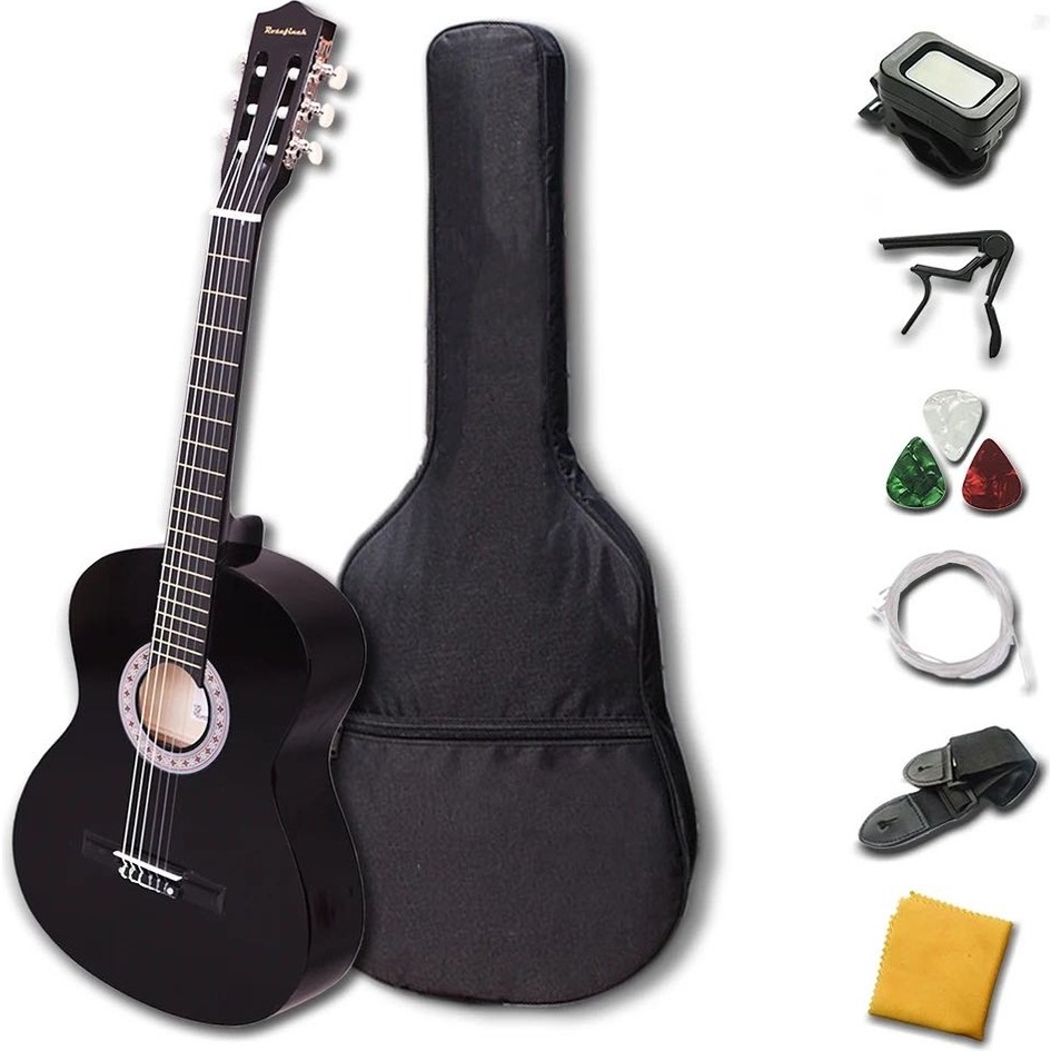 110000662885608.jpg 3M Music 4/4 Boy Klasik Gitar Başlangıç Seti - Görsel 1