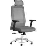 Calitte Kolto Başlıklı Gri Siyah Çalışma Koltuğu