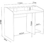 Bimossa Nova S8381 Oyuncu Masası Sepet-Antrasit 117 cm - Görsel 5