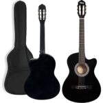 Midex CG-395BK Siyah Klasik Gitar 4/4 Sap Ayarlı Kesik Kasa Full Set (Çanta Askı Tuner Metod Pena) - Görsel 2