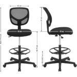 Dopa Fileli Yüksek Ofis Sandalyesi Fileli Yüksek Bar Sandalyesi Ayak Koymalı - Görsel 2