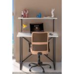 Gold Falez Çalışma Masası Raf Kitaplık Çok Amaçlı Ofis Masa Beyaz - Görsel 2