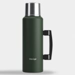 Stevig 4 Camp Klasik Vakumlu Kulplu Çelik Termos 1.5 Lt. Green ST-206