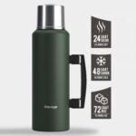 Stevig 4 Camp Klasik Vakumlu Kulplu Çelik Termos 1.5 Lt. Green ST-206 - Görsel 3