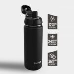 Stevig 1 Hand Leak-Proof Sızdırmaz Çelik Termos 500 ml Black ST-207 - Görsel 3