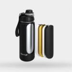 Stevig 1 Hand Leak-Proof Sızdırmaz Çelik Termos 500 ml Black ST-207 - Görsel 4