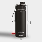 Stevig 1 Hand Leak-Proof Sızdırmaz Çelik Termos 500 ml Black ST-207 - Görsel 8