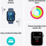 Apple Watch SE GPS, 40 mm Yıldız Işığı Alüminyum Kasa ve Yıldız Işığı Spor Kordon - M/L - Görsel 3