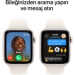 Apple Watch SE GPS, 40 mm Yıldız Işığı Alüminyum Kasa ve Yıldız Işığı Spor Kordon - M/L - Görsel 4