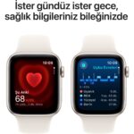 Apple Watch SE GPS, 40 mm Yıldız Işığı Alüminyum Kasa ve Yıldız Işığı Spor Kordon - S/M - Görsel 5