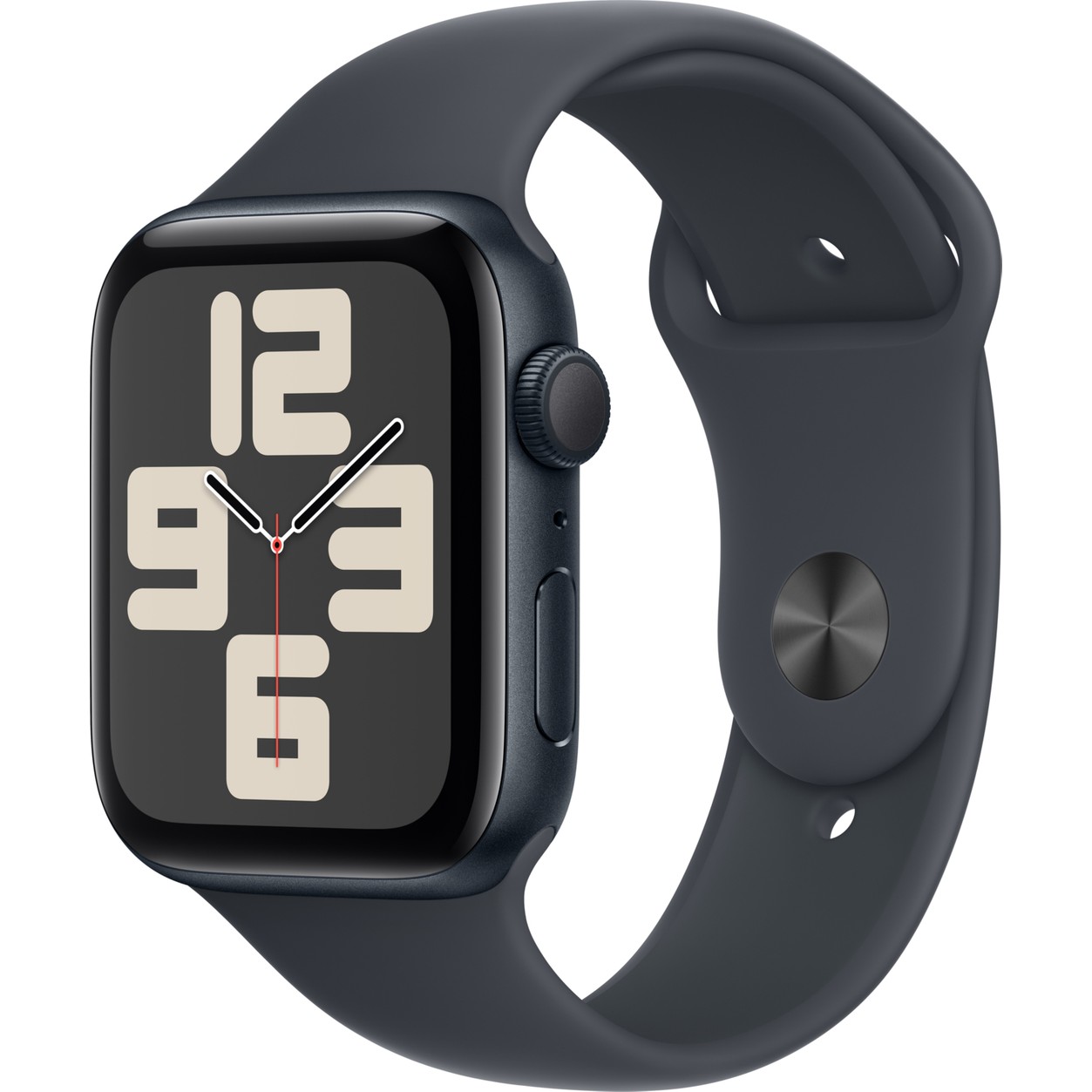 110000773544099.jpg Apple Watch SE GPS, 44 mm Gece Yarısı Alüminyum Kasa ve Gece Yarısı Spor Kordon - M/L - Görsel 1