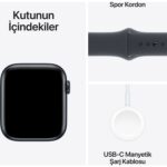 Apple Watch SE GPS, 44 mm Gece Yarısı Alüminyum Kasa ve Gece Yarısı Spor Kordon - M/L - Görsel 7