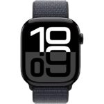 Apple Watch Series 10 GPS, 46 mm Simsiyah Alüminyum Kasa ve Mürekkep Moru Spor Loop - Görsel 2