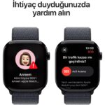 Apple Watch Series 10 GPS, 46 mm Simsiyah Alüminyum Kasa ve Mürekkep Moru Spor Loop - Görsel 6
