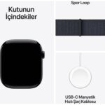 Apple Watch Series 10 GPS, 46 mm Simsiyah Alüminyum Kasa ve Mürekkep Moru Spor Loop - Görsel 9