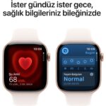 Apple Watch Series 10 GPS, 46 mm Roze Altın Rengi Alüminyum Kasa ve Bulut Pembesi Spor Kordon - S/M - Görsel 5