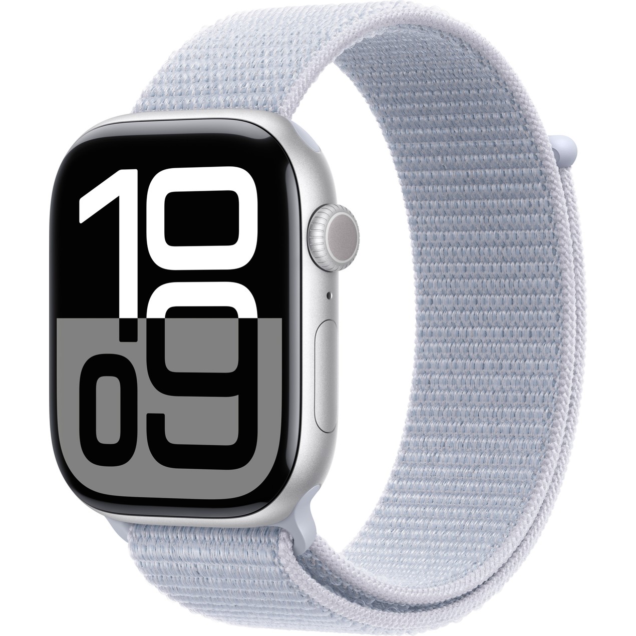 110000773544274.jpg Apple Watch Series 10 GPS, 46 mm Gümüş Rengi Alüminyum Kasa ve Bulut Mavisi Spor Loop - Görsel 1