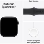Apple Watch Series 10 GPS, 42 mm Simsiyah Alüminyum Kasa ve Siyah Spor Kordon - S/M - Görsel 9