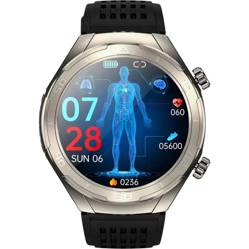 110000782385929.jpg Spovan Insomni Uyku Apnesi Şeker Tansiyon Sesli Görüşme Akıllı Saat - Görsel 1