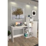 Moonlife Diamond Dolaplı Çalışma Masası Beyaz - Görsel 2