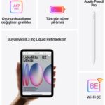 Apple iPad Mini 512GB 8.3" Wi-Fi Tablet Mor MYH33TU/A - Görsel 6