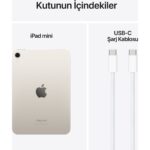 Apple iPad Mini 256GB 8.3" Wi-Fi Tablet Yıldız Işığı MXND3TU/A - Görsel 9