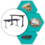 Karr Office O-Flex Tek Motorlu Elektrikli Yükseklik Ayarlı Masa - 120x60 - Barok - Görsel 4