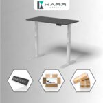 Karr Office O-Flex Duo Çift Motorlu Elektrikli Yükseklik Ayarlı Masa - 120x60 - Barok - Görsel 2