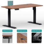 Karr Office O-Flex Tek Motorlu Elektrikli Yükseklik Ayarlı Masa - 120x60 - Bambu