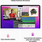 Apple MacBook Air M2 16GB 256GB SSD macOS 13" Taşınabilir Bilgisayar Gece Yarısı MC7X4TU/A - Görsel 7