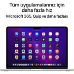Apple MacBook Air M2 16GB 256GB SSD macOS 13" Taşınabilir Bilgisayar Gümüş MC7V4TU/A - Görsel 2