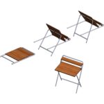 Arpelia Tam Katlanır Çalışma Masası 85x55x73 Cm - Görsel 4