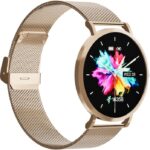 Fro LW43 Gold Kasa 43 mm Gold Çelik Hasır Kordon Akıllı Saat - Görsel 7