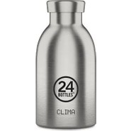 110000840915413.jpg 24 Bottles Clima Bottle Brushed Steel Paslanmaz Çelik Termos 330 ml - Görsel 1