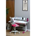 Creo Mobili Akıllı Öğrenci Masası, Fonksiyonel Çalışma Masası + Sandalye - Beyaz/Fuşya - Sirius Advanced - Görsel 3