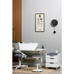 Creo Mobili Fonksiyonel Genç Odası Masası Çekmeceli, Yükseklik Ayarlı - 120x75 Cm, Beyaz/Gri - Sirius Standart - Görsel 7