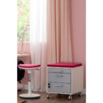 Creo Mobili Mimarlık Öğrencileri İçin Çizim Masası + Sandalye + Keson + Tabure - Beyaz/Fuşya - Vega Premium - Görsel 4