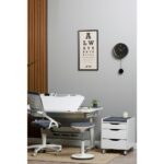 Creo Mobili Yükseklik ve Eğim Ayarlı, Çekmeceli, Sirius Basic Çalışma Masası 120x75 cm, Beyaz/Gri - Görsel 7