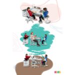 Creo Mobili Yükseklik ve Eğim Ayarlı, Çekmeceli, Sirius Basic Çalışma Masası 120x75 cm, Beyaz/Gri - Görsel 8