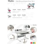 Creo Mobili Yükseklik ve Eğim Ayarlı Öğrenci Masası + Sandalye - Beyaz/Fuşya - Vega Advanced - Görsel 9