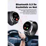 Spovan Electro Pro Hava Basınçlı Şeker Nfc Sesli Görüşme Ekg Türkçe Akıllı Saat - Görsel 3